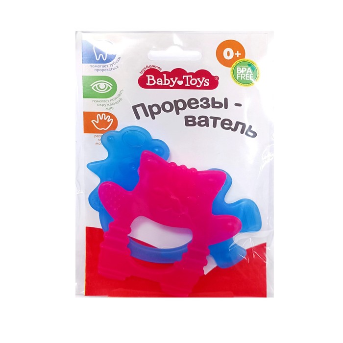 Прорезыватели Baby Toys «Котик и Петушок», цвет МИКС - фото 1907813689