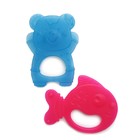 Прорезыватели Baby Toys «Медвежонок и Рыбка», цвет МИКС - Фото 3