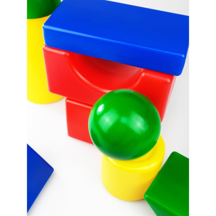 Набор кубиков «Строительный», 9 элементов - фото 1909275947