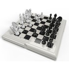 Шашки-шахматы-нарды, большие, цвет серый - Фото 3