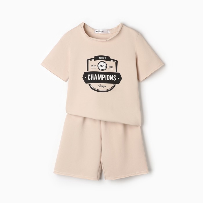 

Костюм для мальчика (футболка, шорты) KAFTAN "Champions", рост 116 см
