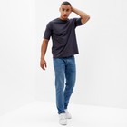 Футболка мужская из органического хлопка MINAKU OVERSIZE FIT: графит, р-р 46 - Фото 2