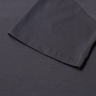 Футболка мужская из органического хлопка MINAKU OVERSIZE FIT: графит, р-р 46 - Фото 4