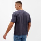 Футболка мужская из органического хлопка MINAKU OVERSIZE FIT: графит, р-р 46 - Фото 3