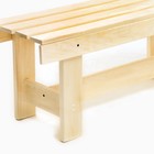 Лавочка (скамейка) деревянная из осины для бани, длина 100 см , ширина 32 см, высота 42 см - фото 24256802