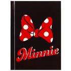 Блокнот А7 "Minnie", 64 листа, в твёрдой обложке, Минни Маус - фото 7232283