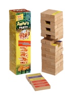 Падающая башня дженга, настольная игра «Вечеринка», 54 бруска с заданиями, 18+ - Фото 1