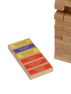 Падающая башня дженга, настольная игра «Вечеринка», 54 бруска с заданиями, 18+ - Фото 5