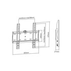 Кронштейн Ultramounts UM 804F, для ТВ, фиксированный, 17-43", до 30 кг, 27 мм от ст, черный - фото 51435983 Кронштейн Ultramounts UM 804F, для ТВ, фиксированный, 17-43", до 30 кг, 27 мм от ст, черный - фото 51435983