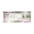 Кронштейн Ultramounts UM 836T, для ТВ, наклонный, 17-43", до 35 кг, 50 мм от ст, черный - фото 51436000 Кронштейн Ultramounts UM 836T, для ТВ, наклонный, 17-43", до 35 кг, 50 мм от ст, черный - фото 51436000