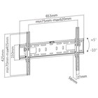 Кронштейн Ultramounts UM 842T, для ТВ, наклонный, 37-75", до 50 кг, 56 мм от ст, черный - фото 51443291 Кронштейн Ultramounts UM 842T, для ТВ, наклонный, 37-75", до 50 кг, 56 мм от ст, черный - фото 51443291