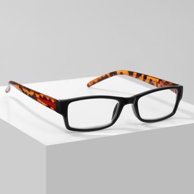 Готовые очки GA0263 (Цвет: C1 черный, тигровый; диоптрия: +3; тонировка: Нет)