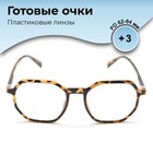 Готовые очки GA0316 (Цвет: C2 тигровый; диоптрия: +3; тонировка: Нет) 9904361 - фото 11389677