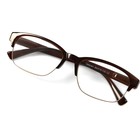 Готовые очки GA0141 (Цвет: C2 коричневый; диоптрия: +1,5; тонировка: Нет) - Фото 6