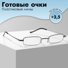 Готовые очки GA0127 класс А (Цвет: C3 серебряный; диоптрия: +2,5; тонировка: Нет) - фото 321392241