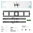 Кронштейн ONKRON UT4, для ТВ, наклонный, 55"-100", до 75 кг, 78 мм от стены, черный - фото 51436149 Кронштейн ONKRON UT4, для ТВ, наклонный, 55"-100", до 75 кг, 78 мм от стены, черный - фото 51436149