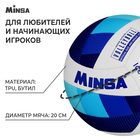 Мяч волейбольный MINSA Basic Ice, TPU, машинная сшивка, р. 5 - фото 3613486