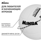 Мяч волейбольный MINSA Basic White, TPU, машинная сшивка, р. 5 - Фото 2