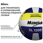 Волейбольный мяч MINSA New Classic SL1200, клееный, 18 панелей, р. 5, microfiber PU - Фото 2