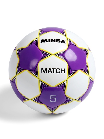 Футбольный мяч MINSA Match, ручная сшивка, 32 панели, р. 5, TPU