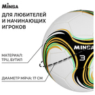 Футбольный мяч MINSA Spin, машинная сшивка, 32 панели, р. 3, TPU - Фото 2