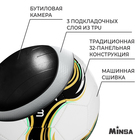 Мяч футбольный MINSA Spin, TPU, машинная сшивка, 32 панели, р. 3 - фото 7232332