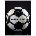 Футбольный мяч MINSA Black, ручная сшивка, 32 панели, р. 5, PU - Фото 5