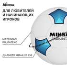 Мяч футбольный MINSA Training, PU, ручная сшивка, 32 панели, р. 5 - фото 9288858