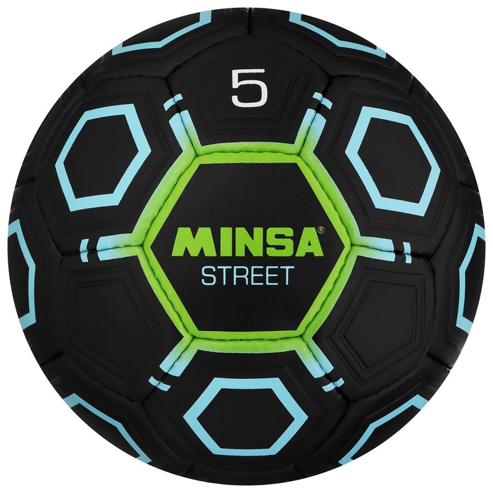 Мяч футбольный MINSA Street, PU, ручная сшивка, 32 панели, р. 5