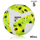 Футбольный мяч MINSA Lime, гибридная сшивка, 12 панелей, р. 5, PU - Фото 1