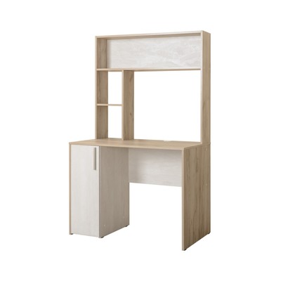 Стол компьютерный «Комфорт 12.72», 1000×600×1654 мм, цвет дуб серый крафт/шёлковый камень