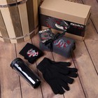 Новый год. Символ года. Змея. Набор подарочный "Born to win" плед, носки, перчатки, термостакан - фото 27143517