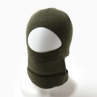 Мужская шапка-балаклава, цвет хаки, размер 58 - фото 24708418