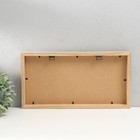 Фоторамка дерево на 3 фото 10х15 см "Паспарту" чёрная 3х39,8х21 см - фото 24256846