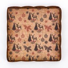 Коробка для печенья, кондитерская новогодняя упаковка, «Рождественская ночь», 12×12×3 см - Фото 4