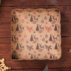 Коробка для печенья, кондитерская новогодняя упаковка, «Рождественская ночь», 12×12×3 см - Фото 8