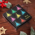 Коробка для печенья, кондитерская новогодняя упаковка «Ёлка желаний», 12×12×3 см - Фото 6