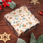 Коробка для печенья "Новогодние чудеса", 12 х 12 х 3 см - фото 319957576
