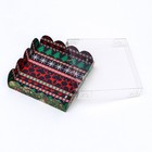 Коробка для печенья, кондитерская новогодняя упаковка «Ёлочные украшения», 12×12×3 см - Фото 3