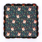 Коробка для печенья «Новогодняя изумрудная», 21×21×3 см - Фото 4