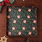 Коробка для печенья «Новогодняя изумрудная», 21×21×3 см - Фото 8