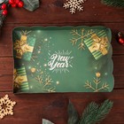 Коробка для печенья "Новогодняя изумрудная", 22 х 15 х 3 см - Фото 3