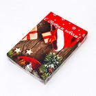 Коробка для печенья, кондитерская упаковка, "Праздничное настроение", 22 х 15 х 3 см, Новый год (комплект 5 шт) - фото 24128338