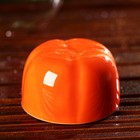 Набор для чайной церемонии керамический «Тыква», 5 предметов: гайвань 200 мл, малая чаша 60 мл, большая чаша 210 мл, тряпка, сумка, посуда для Хэллоуина, цвет оранжевый - Фото 4
