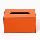 Салфетница из акрила, цвет оранжевый 10 х 18 х 12 см - фото 4592784
