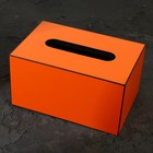 Салфетница из акрила, цвет оранжевый 10 х 18 х 12 см - фото 4592788