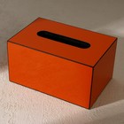 Салфетница из акрила, цвет оранжевый 10 х 18 х 12 см - фото 4592789