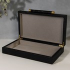 Шкатулка для украшений из кожзама, 36 х 21 х 8 см - фото 22824621