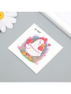 Переводная тату цветная «Петушок/Утёнок», временная татуировка, 6×6 см, МИКС - фото 43748043