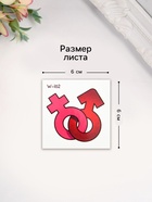 Переводная тату цветная «Женское и мужское начало», временная татуировка, 6×6 см - Фото 2